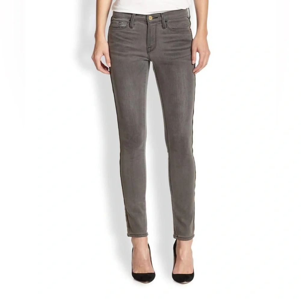 Frame Le Skinny de Jeanne jeans in grey - Picture 5 of 6